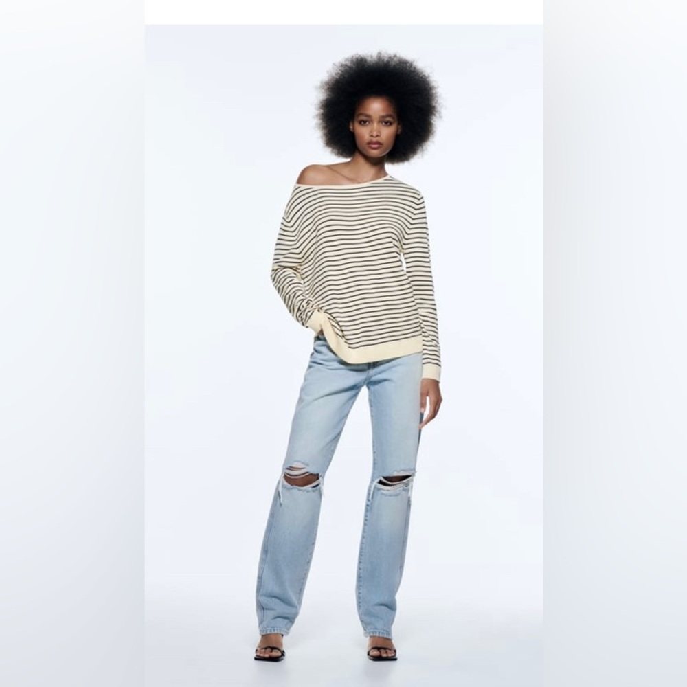 Zara | Striped Knit Sweater | Size Small
